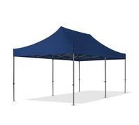 TOOLPORT 3x6m gazebo pieghevole, PREMIUM acciaio, blu scuro - (600067)