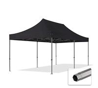 TOOLPORT 3x6m gazebo pieghevole, PREMIUM acciaio, nero - (600063)