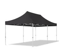 TOOLPORT 3x6m gazebo pieghevole PVC, PROFESSIONAL alluminio, nero - (59122)