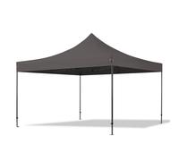 TOOLPORT 4x4 m gazebo pieghevole, PREMIUM acciaio, grigio scuro - (600099)