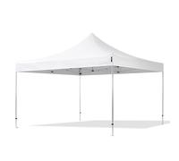 TOOLPORT 4x4m gazebo pieghevole PES, PROFESSIONAL alluminio, bianco - (600172)