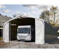 TOOLPORT 6x24m tenda garage 2,6m, PRIMEtex 2300, grigio, senza statica - (99497)