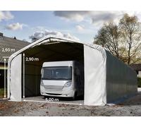 TOOLPORT 7x21m tenda garage 2,6m, PVC 850, grigio, senza statica - (99499)