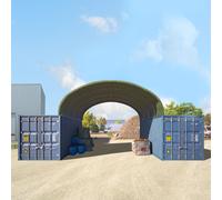 TOOLPORT Contop Copertura container 6x6m, PRIMEtex 2300 verde scuro - (12123)