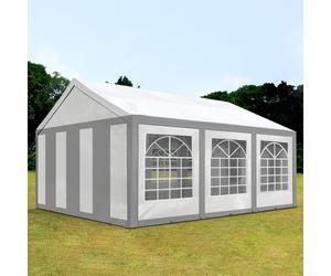 TOOLPORT FLEX 4x6 m tendone per feste, PE 450, bianco-grigio - (91121)