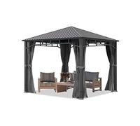 TOOLPORT Sunset Gazebo da giardino Hardtop Sunset Superior, loft grigio, 3x3 m - (300193)