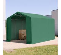 TOOLPORT Outlander 3x6 m tendostruttura, altezza 3,0m porta a cerniera, PVC 850, verde scuro, senza statica - (79860)
