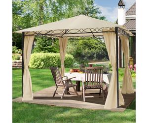 TOOLPORT Paradise Gazebo da giardino Paradise Classic crema, 3x3m - (300109)