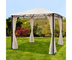 TOOLPORT Paradise Gazebo da giardino Paradise Premium crema, 3x3m - (300113)
