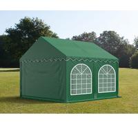 TOOLPORT PRO 3x4m tendone per feste, PVC 800, telaio perimetrale, verde scuro - (2641)