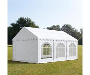 TOOLPORT PRO 3x6m tendone per feste, PVC 750, telaio perimetrale, bianco - (7232)
