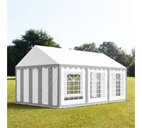 TOOLPORT PRO 4x6m tendone per feste, PVC 700, bianco-grigio - (5272)