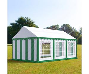 TOOLPORT PRO 4x6m tendone per feste, PVC 700, bianco-verde - (6095)