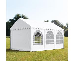 TOOLPORT PRO 4x6m tendone per feste, PVC 800, telaio perimetrale, bianco - (2647)