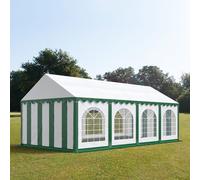TOOLPORT PRO 4x8m tendone per feste, PVC 750, telaio perimetrale, bianco-verde - (7207)