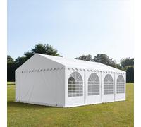 TOOLPORT PRO XXL 5x8m tendone per feste, PVC 800, telaio perimetrale, bianco - (8522BL)