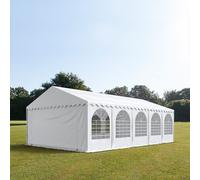 TOOLPORT PRO XXL 6x10m tendone per feste, PVC 800, telaio perimetrale, bianco - (7538BL)