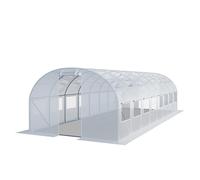 TOOLPORT Serra da Giardino tunnel Serra Orto stabile e robusto 4x8m - Telo PE 180g/m² bianco transparente