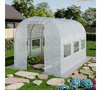 TOOLPORT Serra tunnel 2x3m, telo in PE, bianco - (8940)