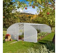 TOOLPORT Serra tunnel 4x10m, telo in PE, bianco - (9001)