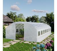 TOOLPORT Serra tunnel 4x8m, Telo in PE, bianco - (8945)