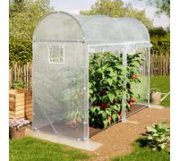 TOOLPORT Serra tunnel per pomodori 1x3m, telo in PE, bianco - (9043)