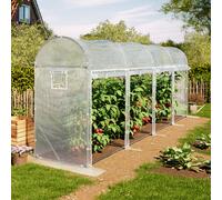 TOOLPORT Serra tunnel per pomodori 1x6m, telo in PE, bianco - (9044)