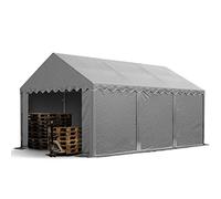 TOOLPORT Tendone deposito 3x6 m PVC 700 N grigio impermeabile tenda capannone tenda di stoccaggio