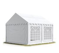 TOOLPORT Tendone per Feste 3x4 m PVC Bianco 100% Impermeabile Gazebo da Giardino