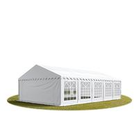 TOOLPORT Tendone per Feste 6x10 m PVC Bianco 100% Impermeabile Gazebo da Giardino Tendone da Esterno Tenda Party