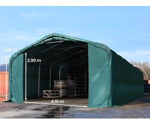 TOOLPORT Wikinger 6x12m tendostruttura altezza 2,6m, PVC 850, verde scuro, senza statica - (49510)