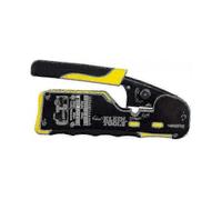 Tools A-vdv226-110 Pass Thru Rj45 Racheting Crimp Tool, Yellow/black Yalo