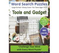 Tools and Gadgets - Word Search Puzzles: Screen-Free! Challenging Brain Activity for Teens