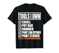 Tools I Own Funny Screwdriver Woodworker DIY Handyman List Maglietta