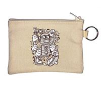 Tools Robot Meccanico Tool Master I Am Engineer Portachiavi Portamonete Beige