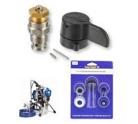 ToolSentryX 235014 Prime Spray Valvola di scarico e 244194 Kit di riparazione pompa imballaggio, ricambio per Graco 190ES 210 230 295 390 395 490 495 595 3400 spruzzatori airless vernice