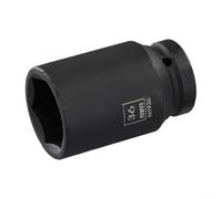 ToolsEvery Chiave a bussola, 36 mm, esagonale da 3/4", inserto per chiave a 12 punti, per lavori di fissaggio ad alta coppia, struttura in acciaio resistente, per riparazioni di auto e officine