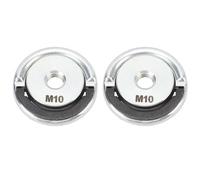 TOOLSGO 2 pezzi dado a sgancio rapido per smerigliatrice M10 diametro 45 mm piastra di pressione in acciaio legato a serraggio rapido sostituzione per mola lucidante
