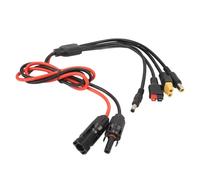 TOOLSGO 3,3 Piedi / 1M Connettore Solare al Cavo Adattatore XT60 12awg Filo Principale + 18awg Filo di Ramo di Estensione Solare fotovoltaica per Alimentazione Portatile