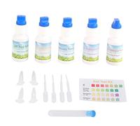 TOOLSGO 5 Bottiglie Kit di Test del PH del Suolo azoto phos phorus potassio Il Test del Liquido Cala Kit di Test a fertilità del Suolo per Il Giardinaggio agricolo
