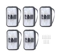 TOOLSGO 5 set di luci di segnalazione a LED bicolore rosse e gialle, luci di direzione laterali luminose DC10-30V per barche e marine