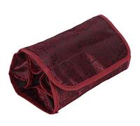 TOOLSGO Borsa per trucchi arrotolabile 4 in 1 Borsa da toilette da viaggio sospesa di grande capacità Organizzatore per trucchi salvaspazio per viaggi in bagno di casa (Rossa)