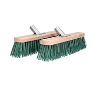 ToolSpace 2x Spazzola per la pulizia stradale e pavimentazione, scopa stradale 30 cm, per uso esterno, scopa da giardino