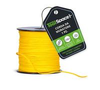 ToolSpace Filo da Muratore in PP Giallo per Edilizia 100 m x 1,6 mm | Polipropilene, Allineamento di Murature, Posa di Pavimentazioni, Visibilità Elevata, Colore Resistente ai Raggi UV