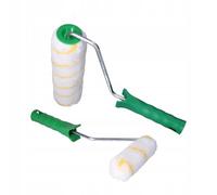 ToolSpace Girpaint Set di 2 Rulli per Pittura + Manici - Set di Rulli per Dipingere - Rullo per Pittura Professionale per Soffitti e Pareti Senza Vassoio - Rulli per Pittura per Pareti - 25 cm & 11 cm