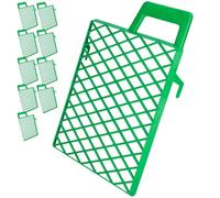 ToolSpace Griglia per Pittura per Pulizia Rullo - Retina Drenante per Vernice e Pulisci - Rete 21 x 25 cm per Imbianchini e Restauro Pittorico - 10 x Grata Sgocciolatoio con Supporto per Vernici