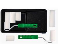 ToolSpace | KIT PITTURA | Rullo di spugna Moltopren 5cm, 7cm, 10cm manico a vasca | rullo di vernice, per pareti, superfici piane, vasca di vernice