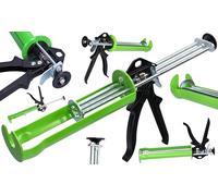 ToolSpace Pistola Cartuccia Rapporto 18:1 Pressa Cartuccia Acciaio Inox Per Silicone Acrilico Capacità Cartucce 280-310 Ml Cartucce Colla Sigillante Estrusione