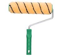 ToolSpace Rullo per Pittura 25 cm Arancione Professionale per Pareti e Facciate Pelo 12 mm in Poliacrilico Antigoccia Manico Ergonomico in Plastica Rullo Vernice per Interni Esterni Fai da Te