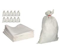 ToolSpace Sacchi per Cereali Sacco per Farina Mangime Rafia Alimentare Alimentare Grano - 10x Sacchetta de Polipropilene 105x65 cm per Sassi Stoccaggio Segatura Macerie, Saccone 50 kg Giardinaggio